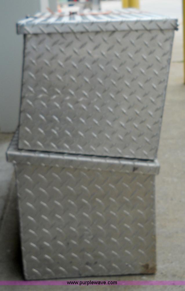 image for item 5051 (2) aluminum chain saw boxes