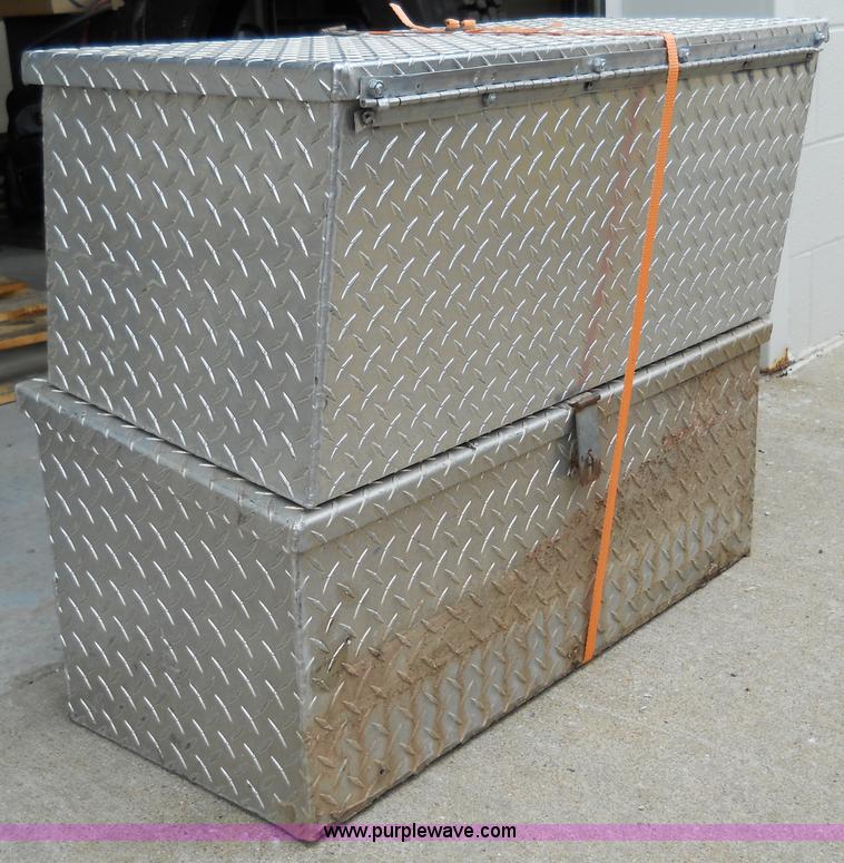 image for item 5051 (2) aluminum chain saw boxes