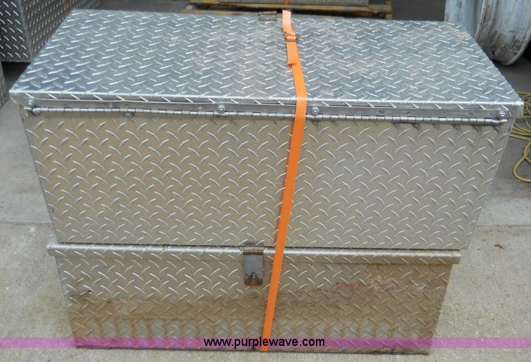 image for item 5051 (2) aluminum chain saw boxes