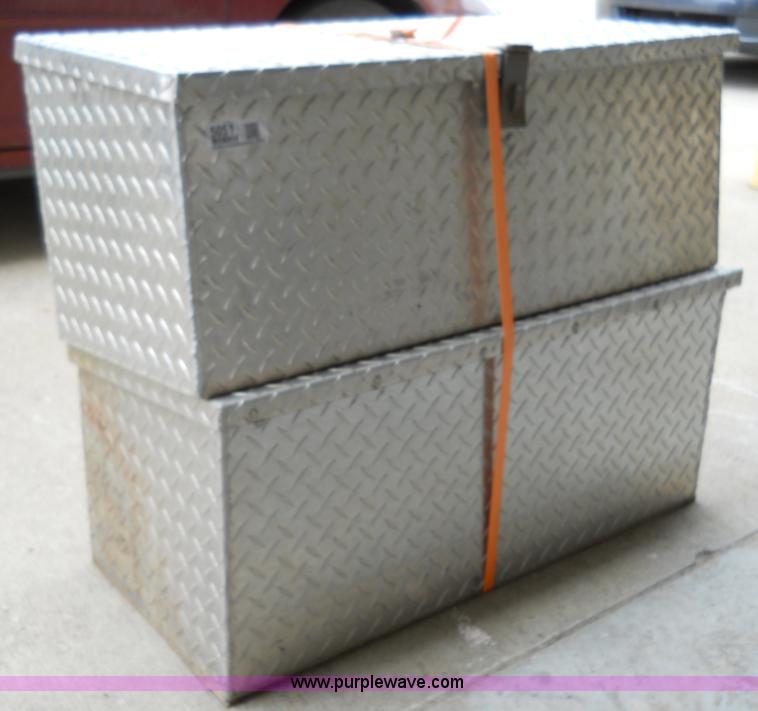 image for item 5051 (2) aluminum chain saw boxes
