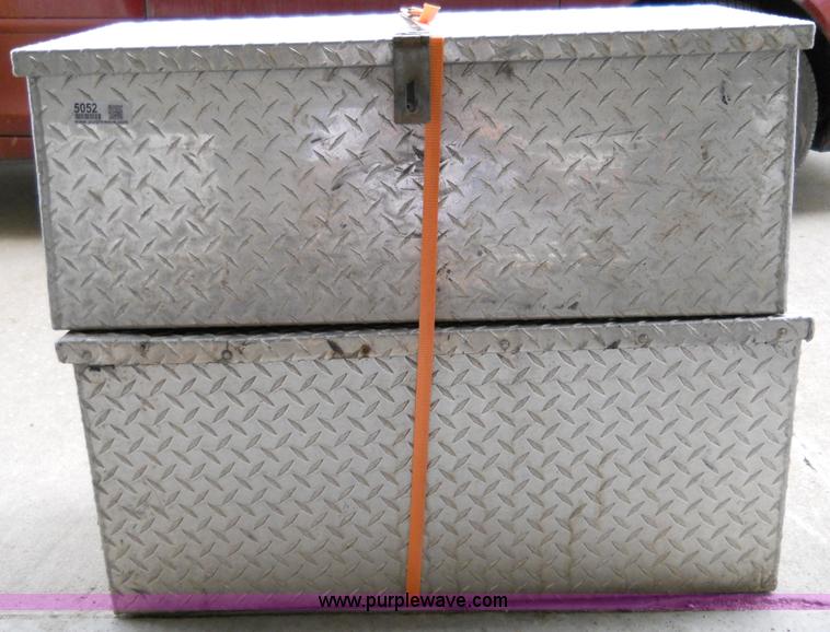 image for item 5052 (2) aluminum chain saw boxes