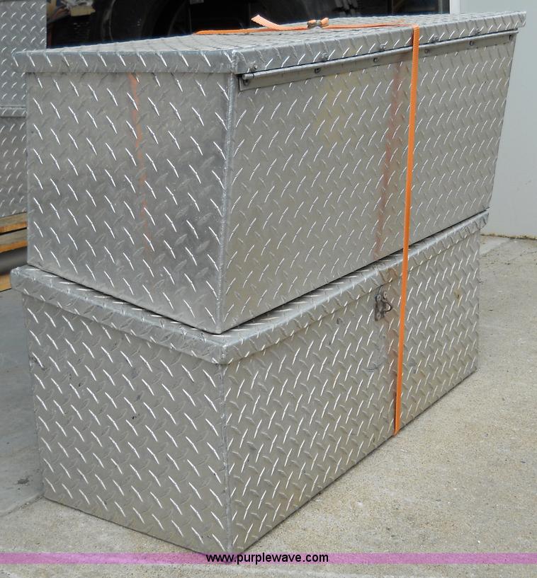 image for item 5052 (2) aluminum chain saw boxes
