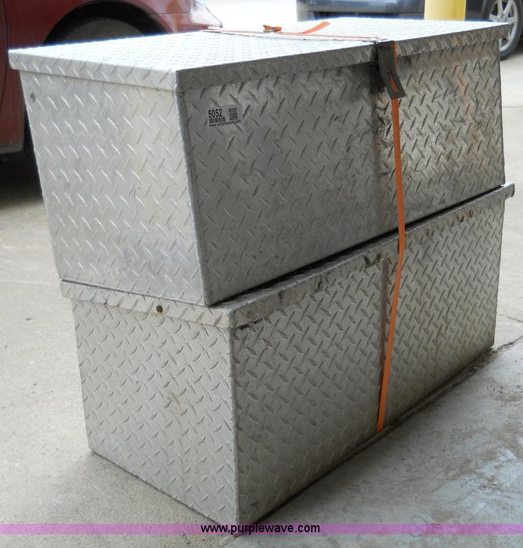 image for item 5052 (2) aluminum chain saw boxes