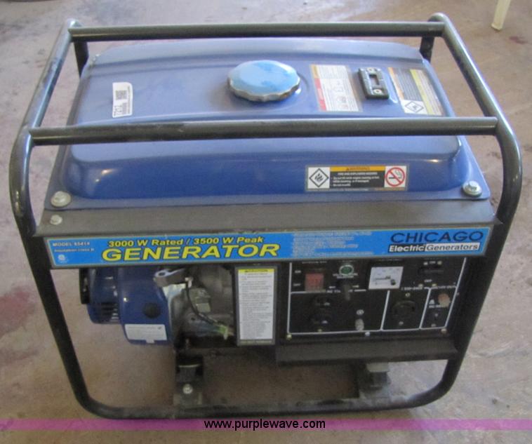 image for item 7212 Chicago Electric generator
