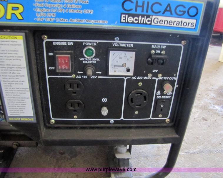 image for item 7212 Chicago Electric generator