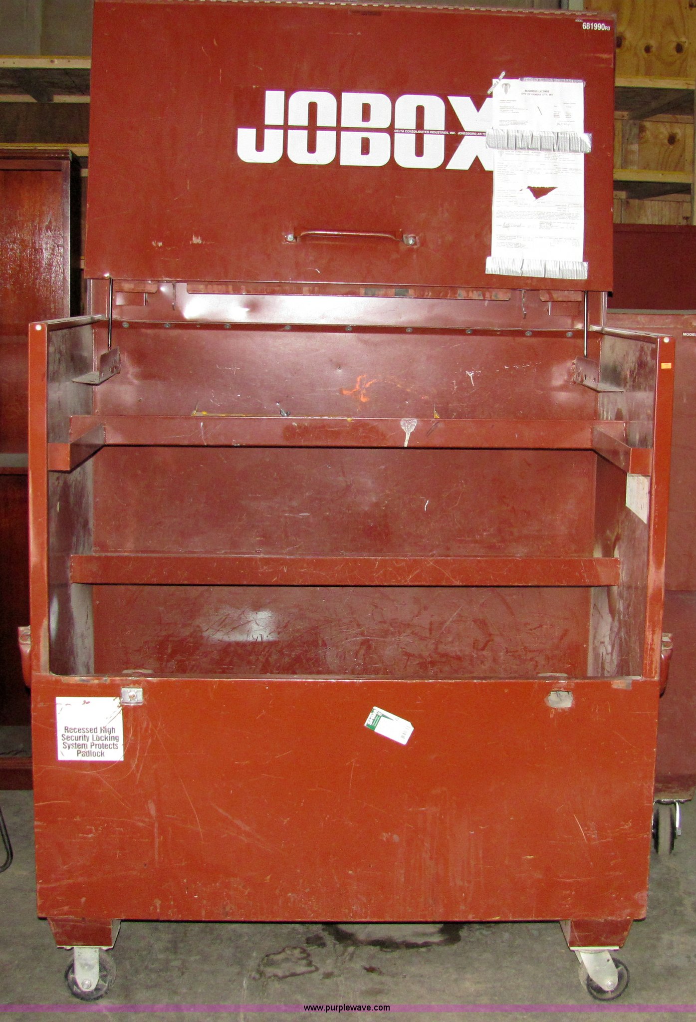 Jobox container on wheels in Lawrence, KS Item 2385 sold Purple Wave