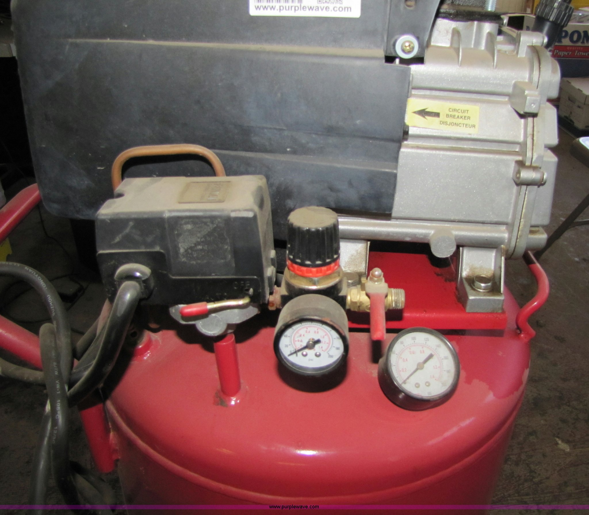 Central Pneumatic air compressor in Lawrence, KS Item 7218 sold