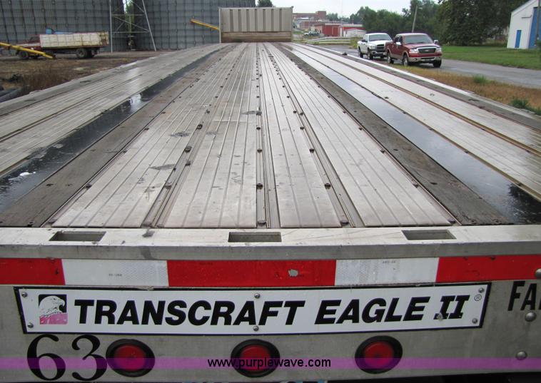 image for item 5260 2004 Transcraft Eagle II aluminum flatbed trailer