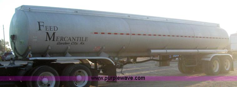 image for item 6160 1977 Trailmobile aluminum tanker trailer