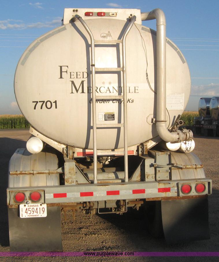 image for item 6160 1977 Trailmobile aluminum tanker trailer