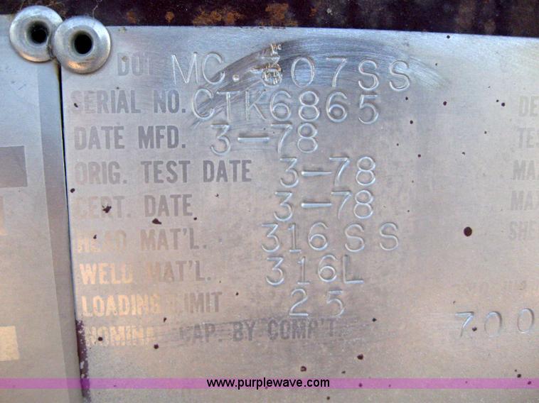 image for item 6161 1978 Karl Cool CTK stainless steel tanker