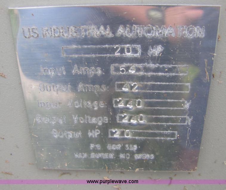 image for item 2296 20hp roto phase converter