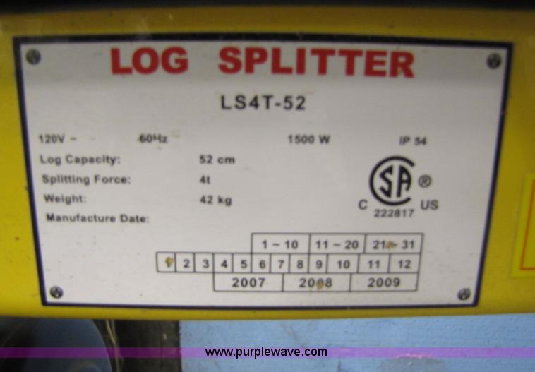 image for item 4769 R-Kraft log splitter