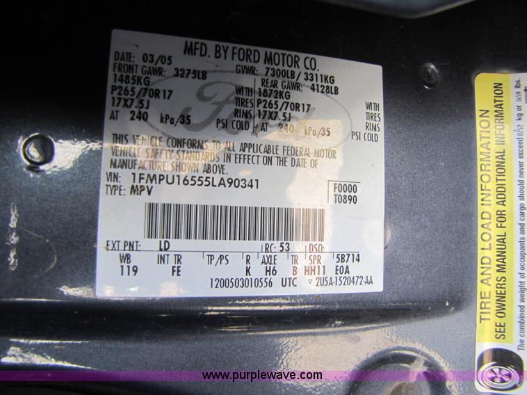 image for item 4655 2005 Ford Expedition XLT