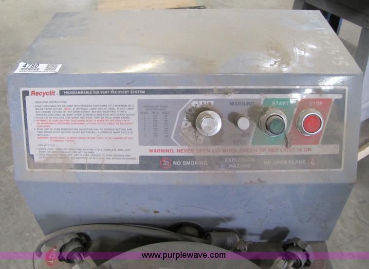 image for item 4780 Recyclit solvent recovery system