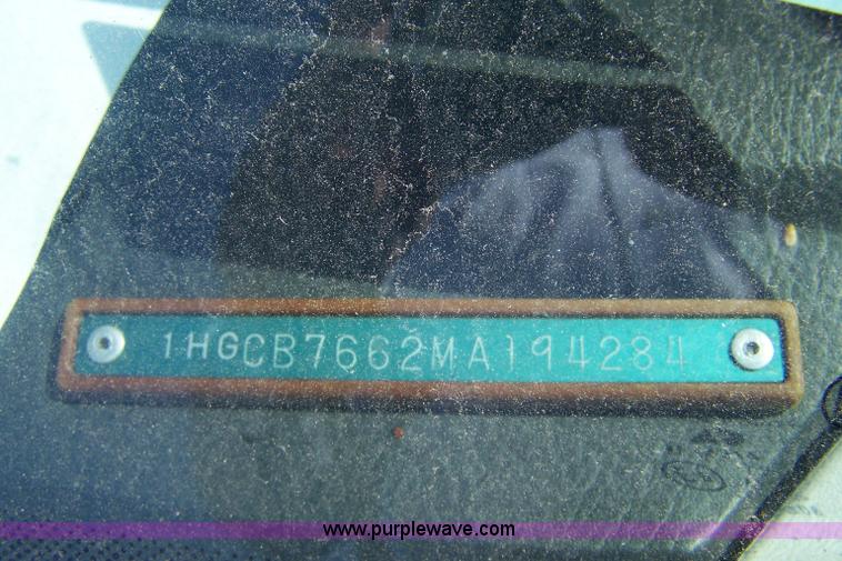 image for item 7284 1991 Honda Accord EX