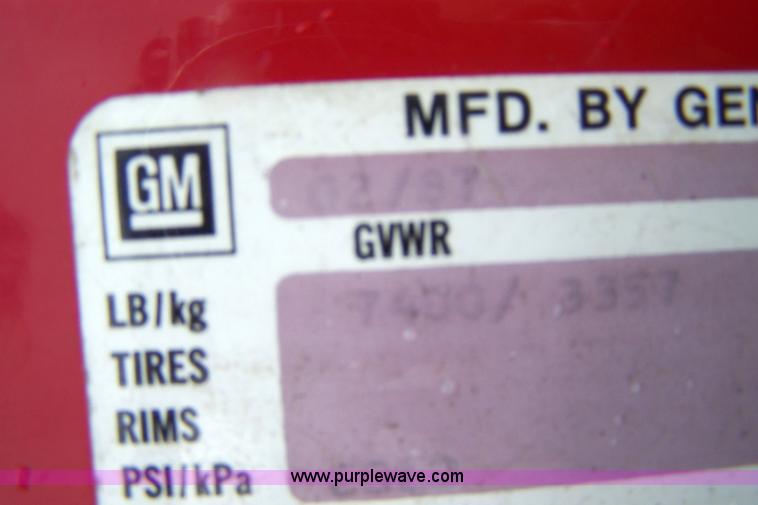 image for item 9286 1987 Chevrolet G30 van