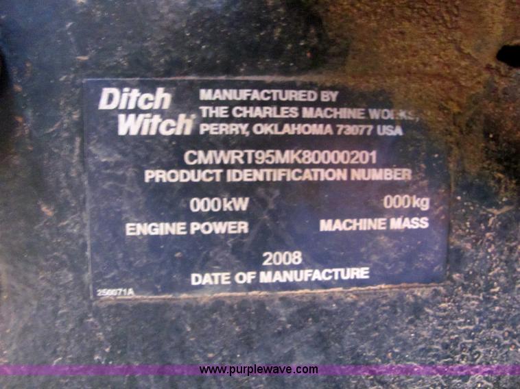 image for item 4844 2008 Ditch Witch RT95 trencher