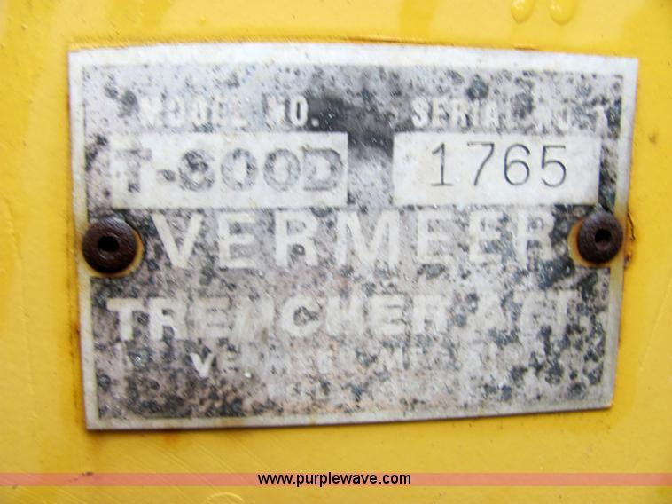 image for item 4845 1981 Vermeer T600D track trencher