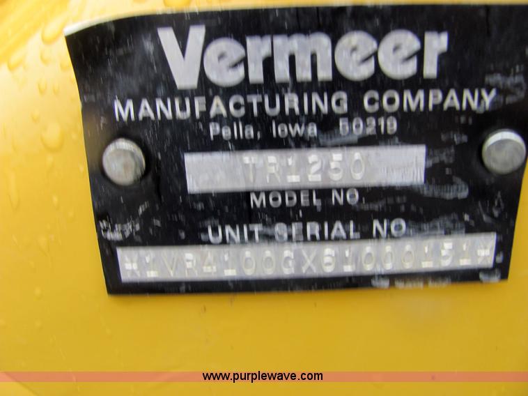 image for item 4846 2007 Vermeer RT1250 trencher