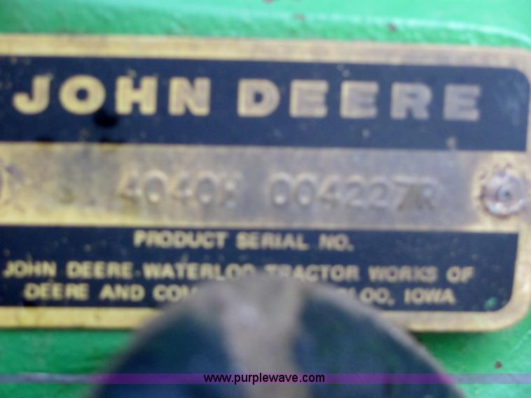 image for item 4847 1979 John Deere 4040 tractor