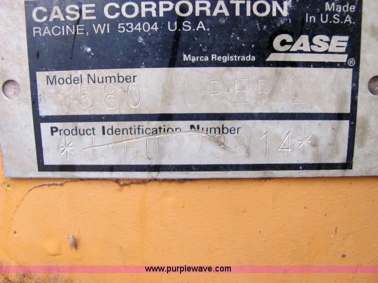 image for item 4850 1999 Case 580 Super L II backhoe