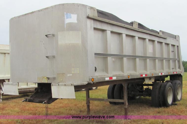 image for item 4858 1993 CMC aluminum end dump trailer