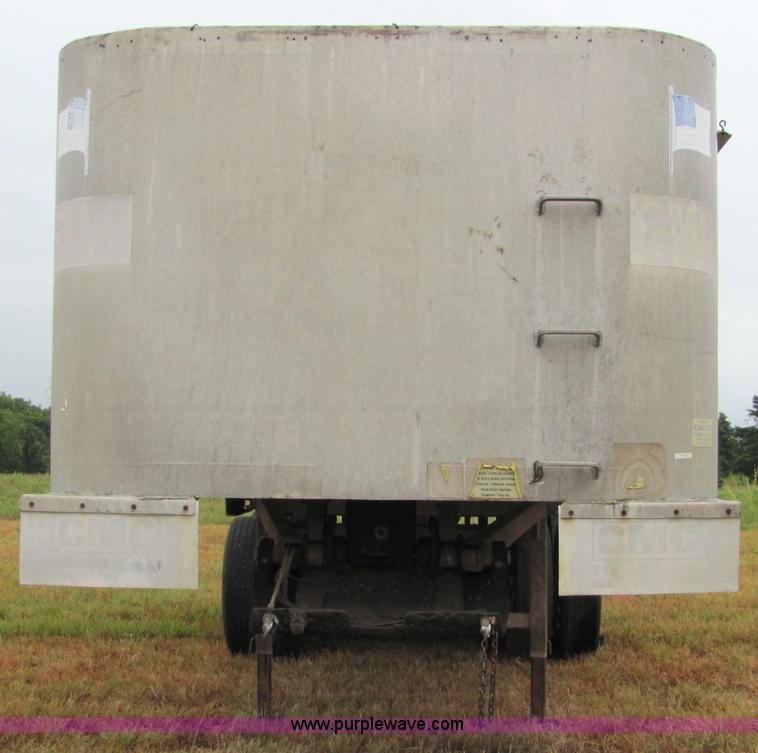 image for item 4858 1993 CMC aluminum end dump trailer