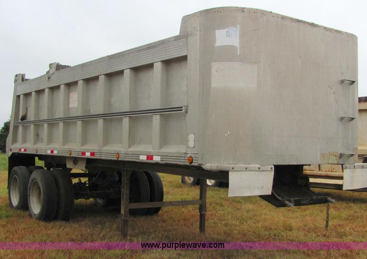 image for item 4858 1993 CMC aluminum end dump trailer