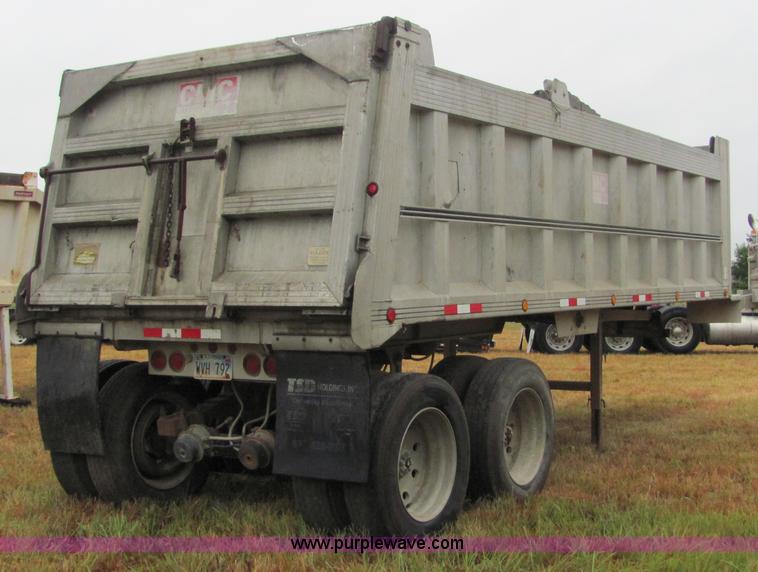 image for item 4858 1993 CMC aluminum end dump trailer