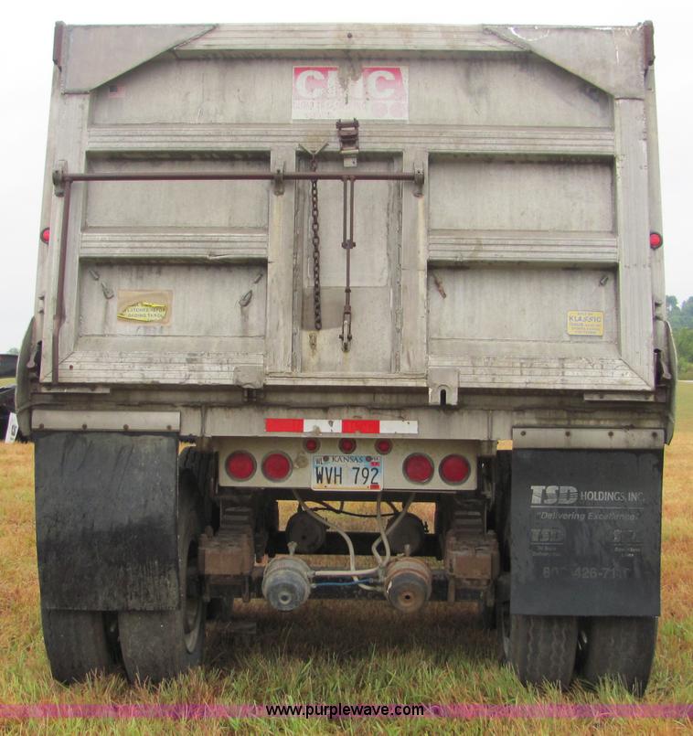 image for item 4858 1993 CMC aluminum end dump trailer