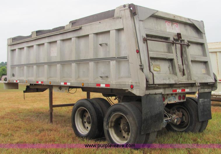 image for item 4858 1993 CMC aluminum end dump trailer