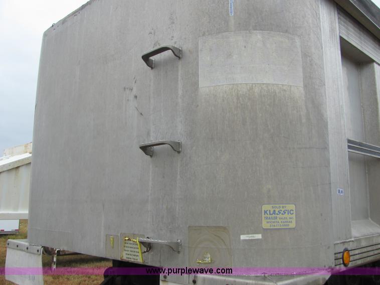 image for item 4858 1993 CMC aluminum end dump trailer