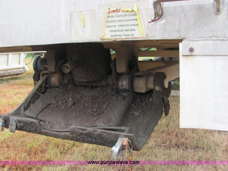 image for item 4858 1993 CMC aluminum end dump trailer