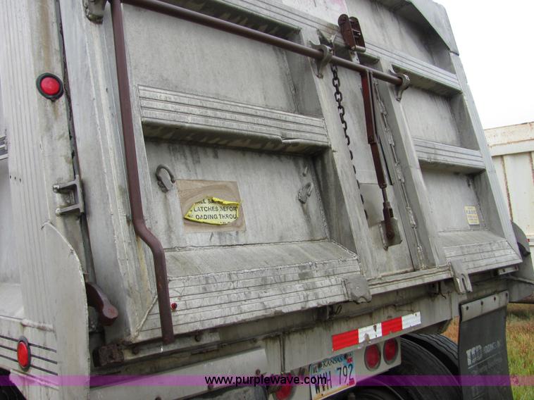 image for item 4858 1993 CMC aluminum end dump trailer