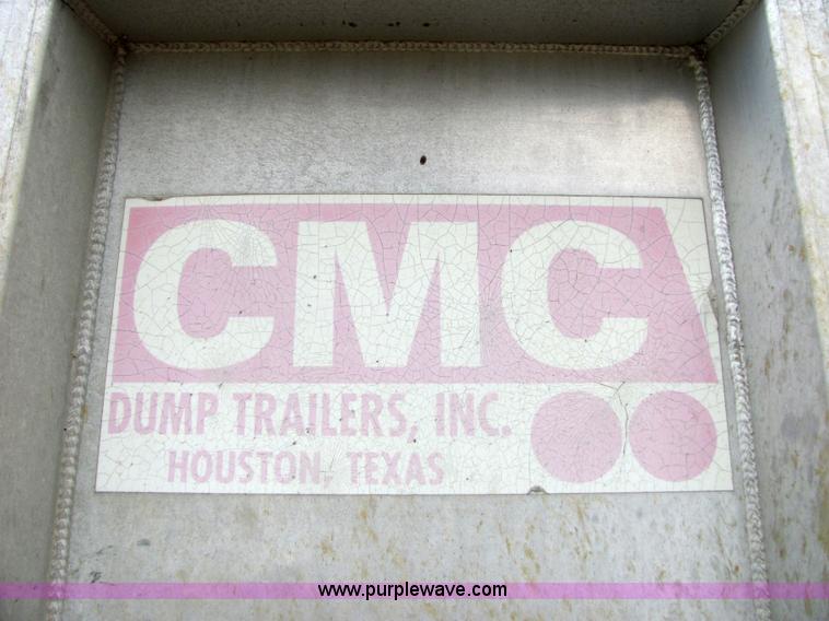 image for item 4858 1993 CMC aluminum end dump trailer