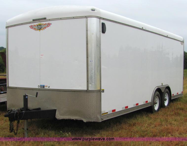 image for item 4860 2006 H and H 24' enclosed trailer