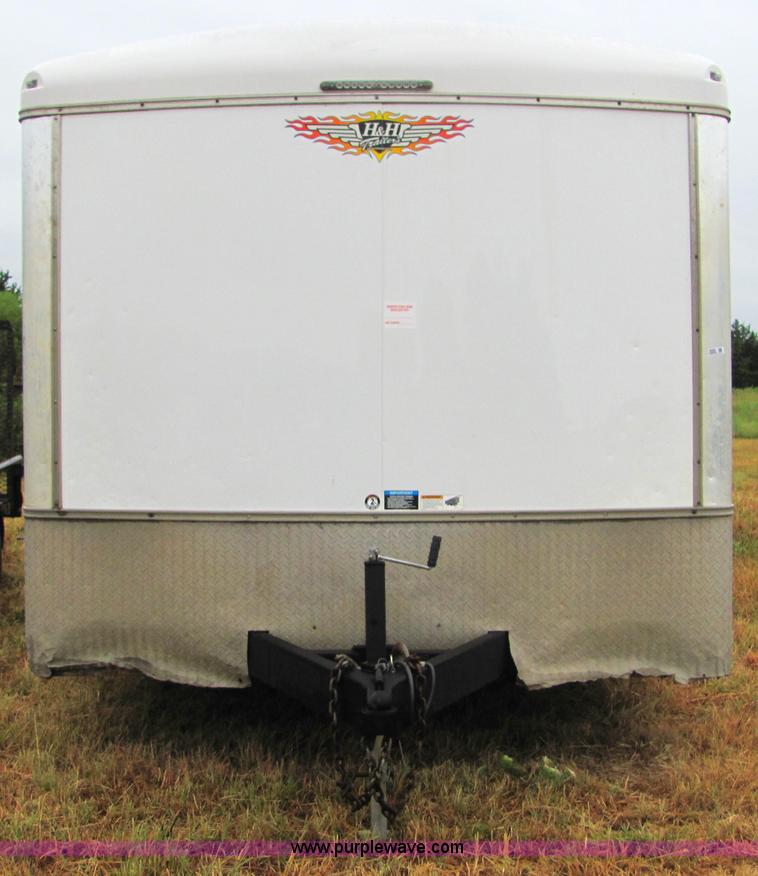 image for item 4860 2006 H and H 24' enclosed trailer