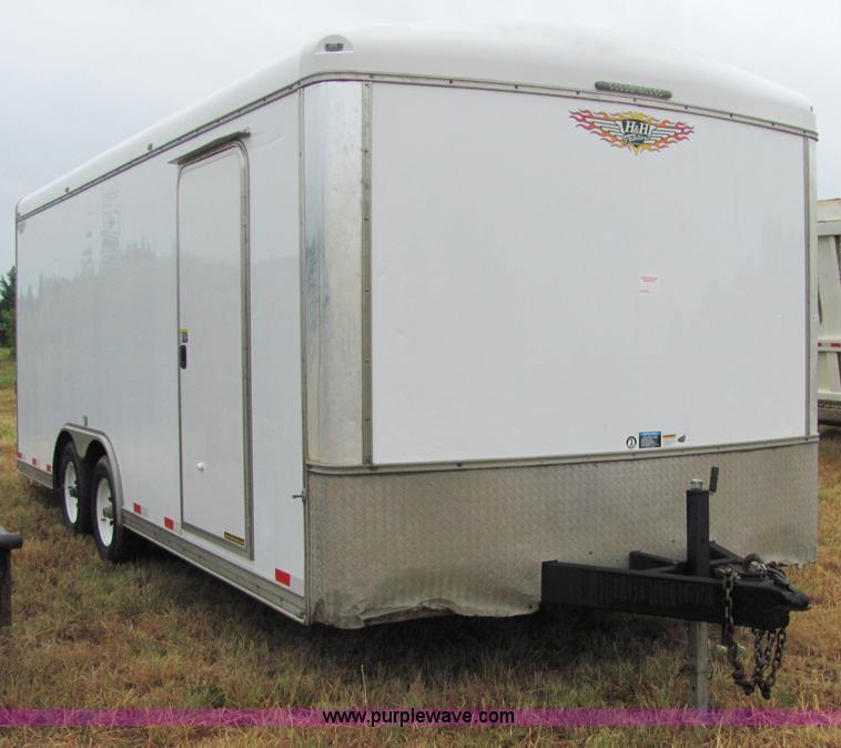 image for item 4860 2006 H and H 24' enclosed trailer
