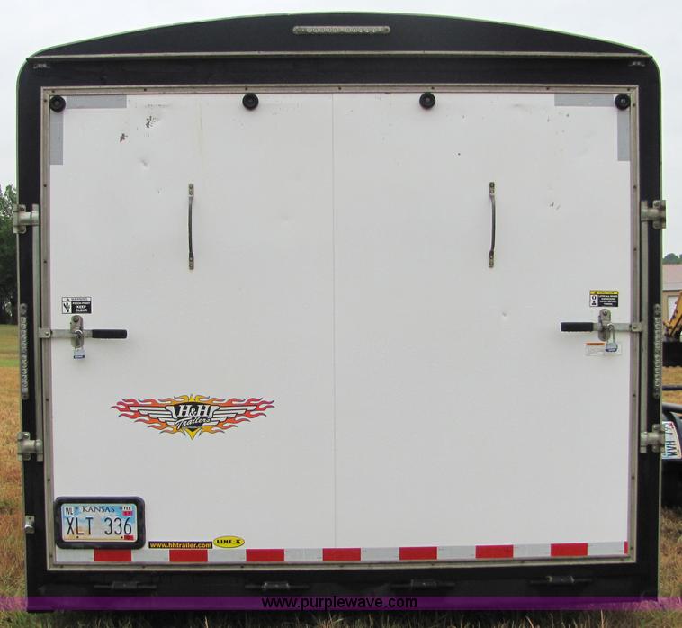 image for item 4860 2006 H and H 24' enclosed trailer
