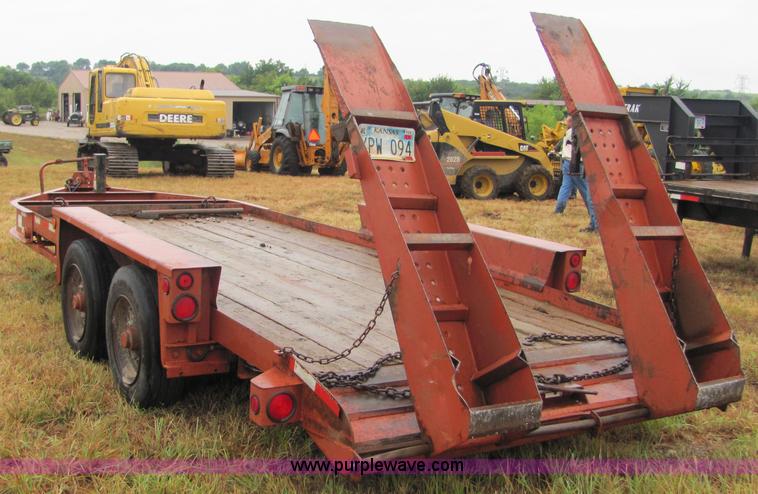 image for item 4862 2002 Bleshe T-16 18' equipment trailer