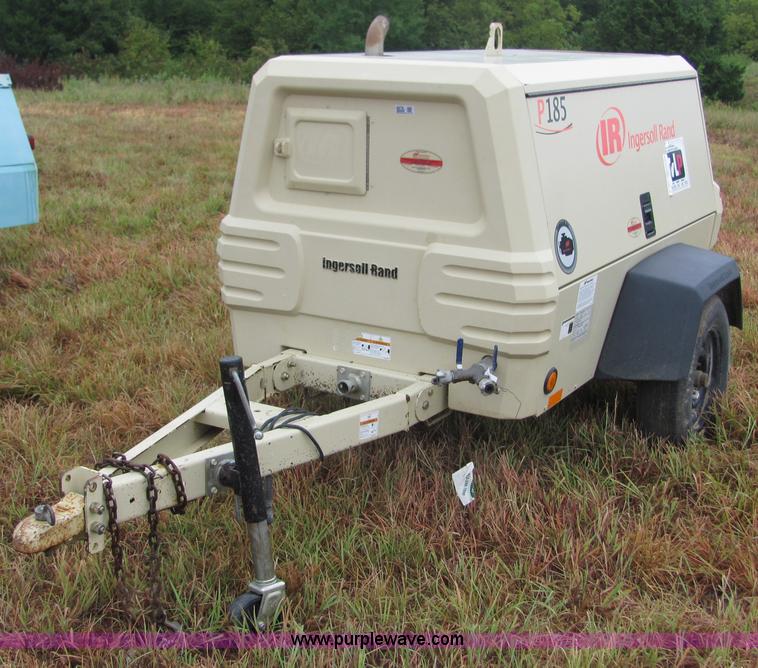 image for item 4876 2007 Ingersoll Rand P185WIR trailer mounted compressor