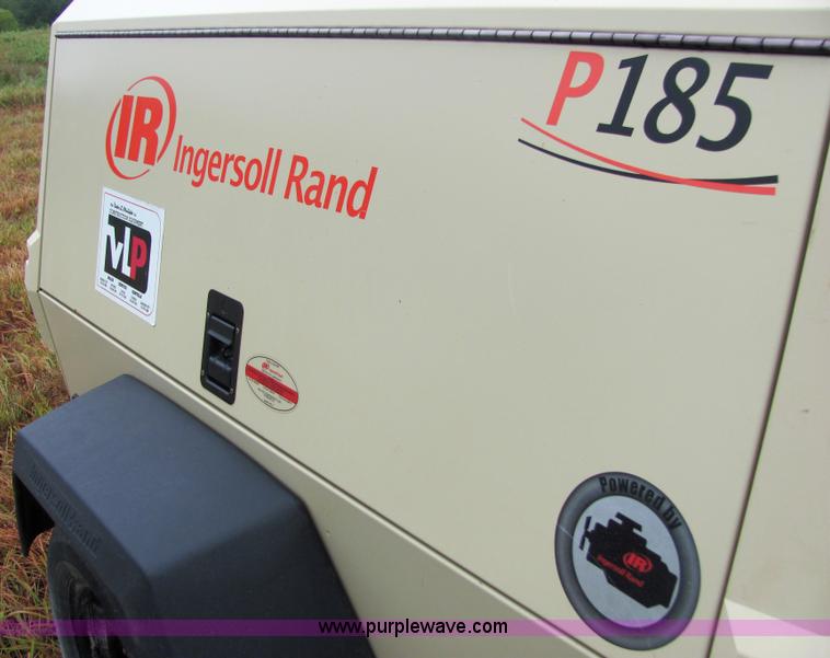 image for item 4876 2007 Ingersoll Rand P185WIR trailer mounted compressor