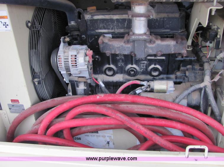 image for item 4876 2007 Ingersoll Rand P185WIR trailer mounted compressor