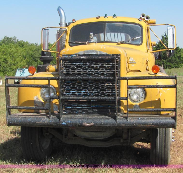 image for item 6111 1965 Mack B73 winch truck