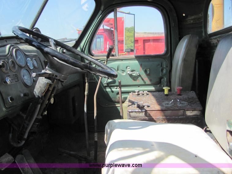 image for item 6111 1965 Mack B73 winch truck