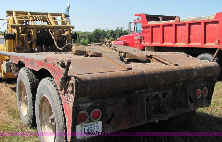 image for item 6111 1965 Mack B73 winch truck