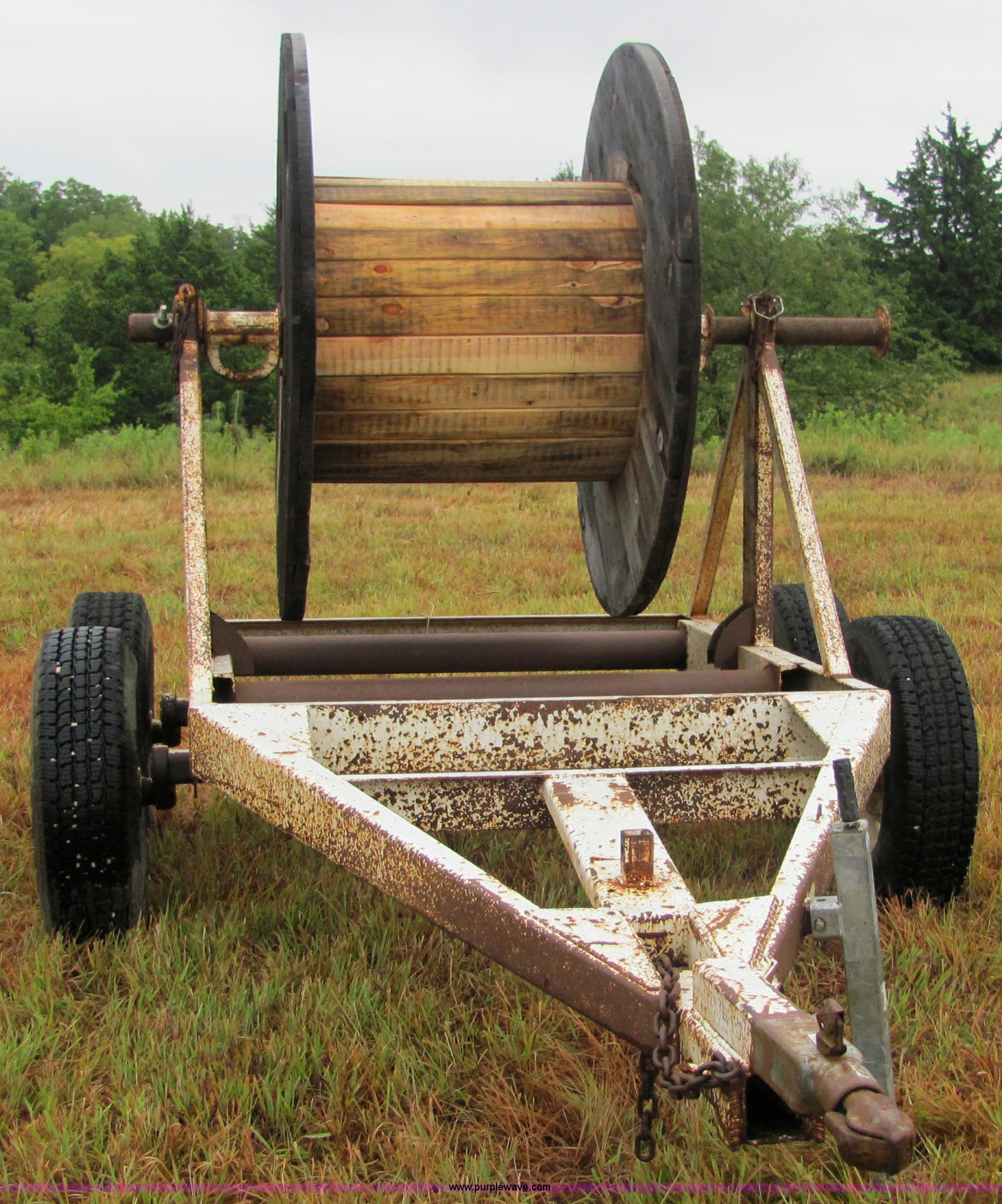Wire spool trailer in Fredonia, KS Item 4873 sold Purple Wave
