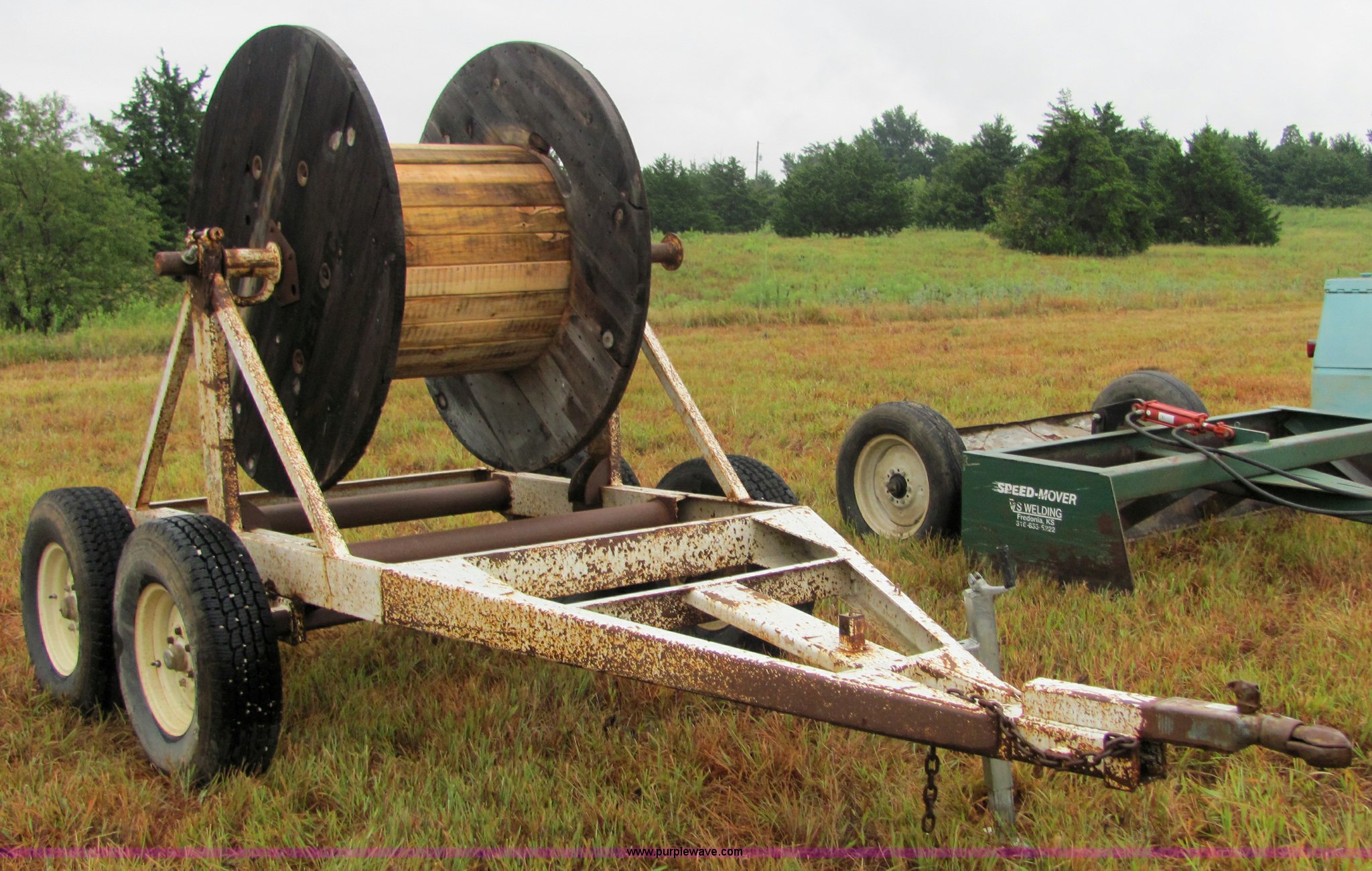 Wire spool trailer in Fredonia, KS Item 4873 sold Purple Wave