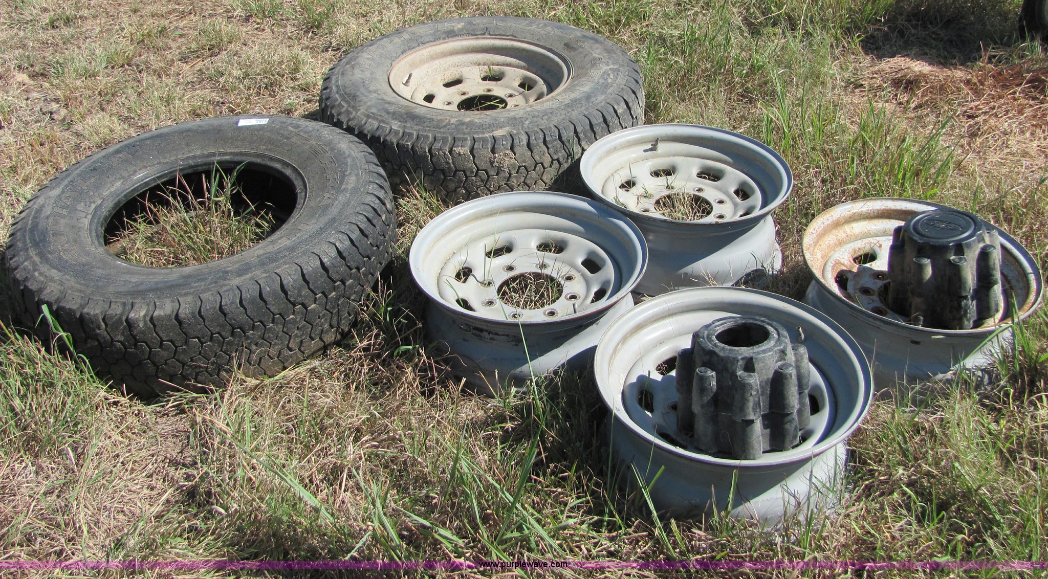 Assorted wheels and tires in Fredonia, KS Item 6104 sold Purple Wave